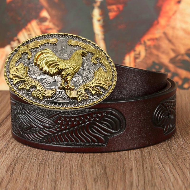 WMG Western Belt Buckles for men women - Rooster Belt Buckle - Rodeo Cowboy Belt Buckle - Fits Up to 2 Inch Belts - Image 4